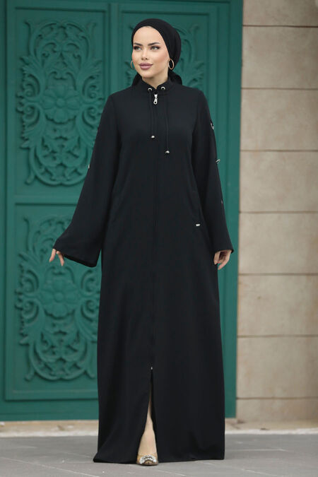  Black Hijab For Women Turkish Abaya 20030S - NEVA STYLE