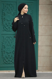  Black Hijab For Women Turkish Abaya 20030S - 4