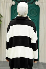  Black Hijab Knitwear Tunic 27021S - 4