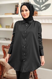  Black Hijab Tunic 5705S - NEVA STYLE