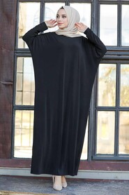  Black Hijab Turkish Abaya 17801S - 2