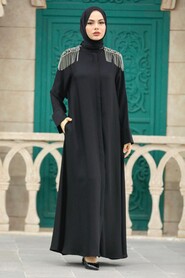  Black Hijab Turkish Abaya 378500S - 2
