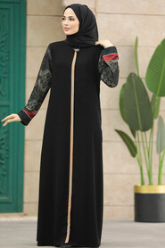  Black Hijab Turkish Abaya 41564S - 2