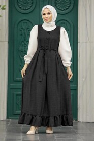  Black Hijab Turkish Dress 5913S - NEVA STYLE