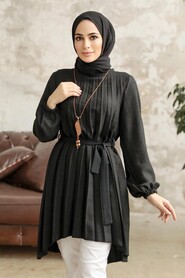  Black Hijab Turkish Tunic 41233S - 2