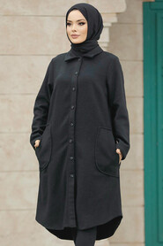  Black Hijab Turkish Tunic 5951S - 2