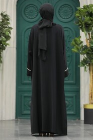  Black Islamic Clothing Abaya 604200S - 3