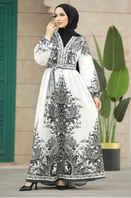  Black Islamic Clothing Dress 23010S - 2