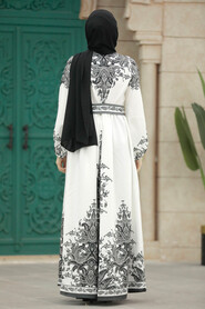  Black Islamic Clothing Dress 23010S - 3