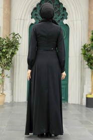  Black Islamic Clothing Dress 3425S - 3