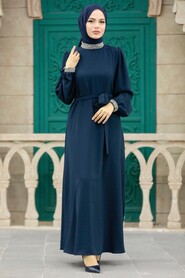  Black Islamic Clothing Dress 364700S - 1
