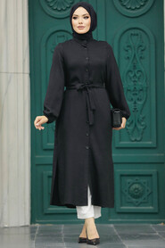  Black Islamic Clothing Tunic 5933S - 1