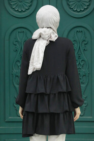  Black Islamic Clothing Tunic 64701S - 3