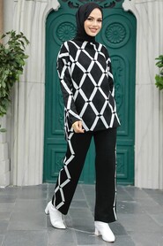  Black Knitwear High Quality Dual Suit 9731S - 1