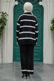  Black Knitwear Modest Dual Suit 6396S - 3