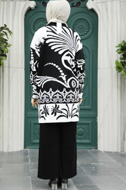  Black Knitwear Muslim Dual Suit 6395S - 3