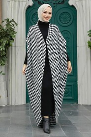  Black Knitwear Hijab Turkish Dual Suit 6394S - 1