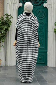  Black Knitwear Hijab Turkish Dual Suit 6394S - 2