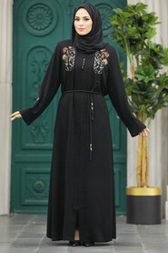  Black Long Abaya 45272S - 1