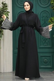  Black Long Abaya 601800S - 1