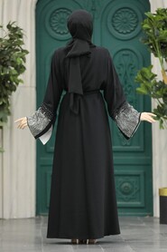  Black Long Abaya 601800S - 3