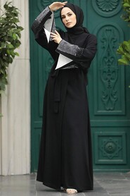  Black Long Abaya 601800S - 2