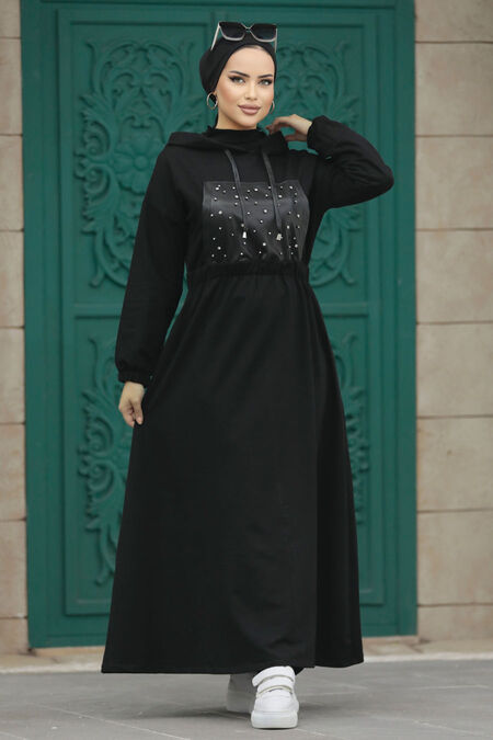  Black Long Dress 13561S - NEVA STYLE