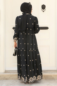  Black Long Dress 1381S - 3