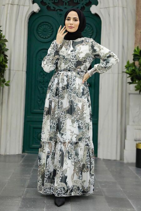  Black Long Dress 33562S - NEVA STYLE