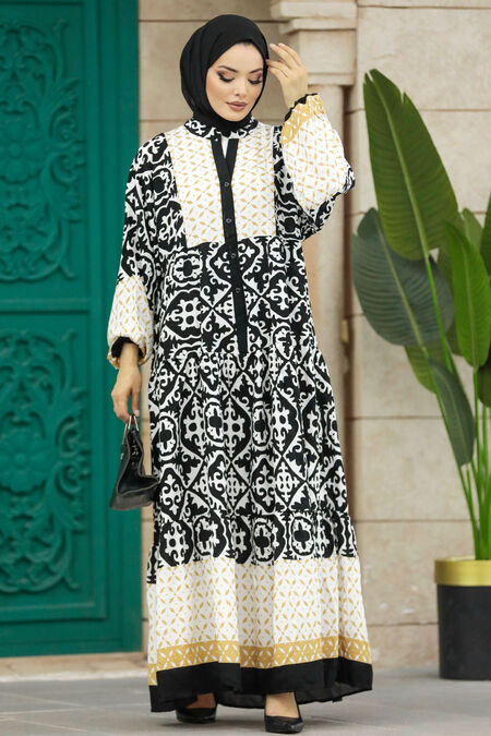  Black Long Dress 51953S - NEVA STYLE