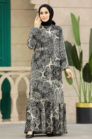  Black Long Dress for Muslim Ladies 15714S - 1