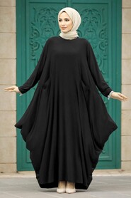  Black Long Dress for Muslim Ladies 1686S - NEVA STYLE