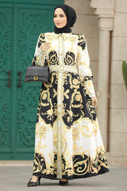  Black Long Dress for Muslim Ladies 22238S - 2