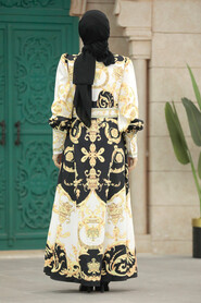  Black Long Dress for Muslim Ladies 22238S - 3