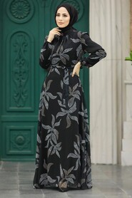  Black Long Dress for Muslim Ladies 279310S - 2