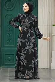  Black Long Dress for Muslim Ladies 279310S - 1