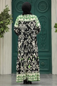  Black Long Muslim Dress 17510S - 3