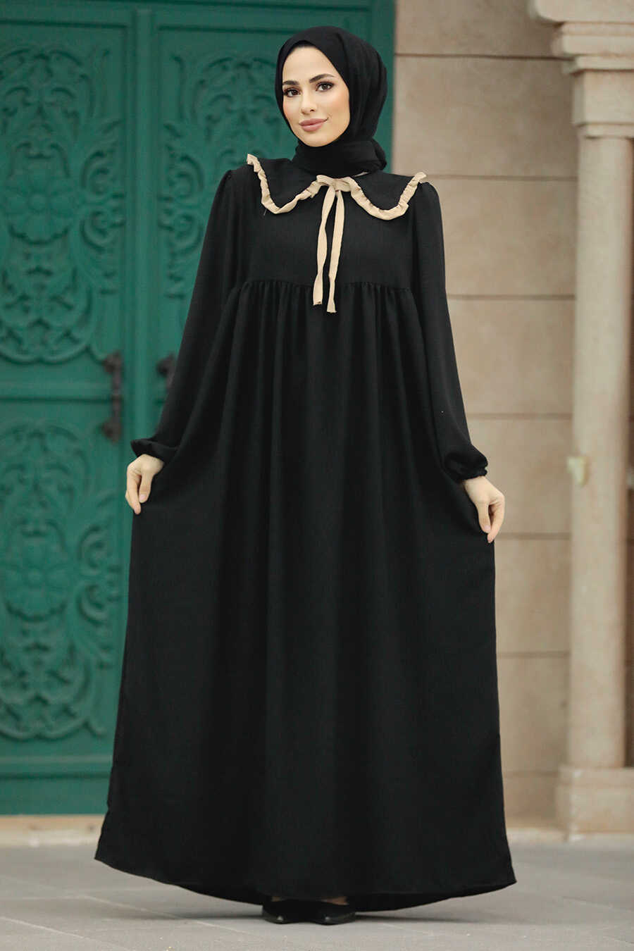 Black Long Muslim Dress 57344S - Neva-style.com Black Long Muslim Dress 57344S - Neva-style.com
