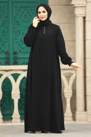  Black Long Sleeve Abaya 35164S - 2