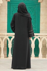  Black Long Sleeve Abaya 35165S - 3