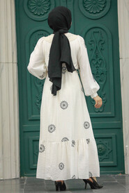 Neva Style - Black Long Sleeve Dress 13441S - Thumbnail