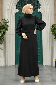  Black Long Sleeve Dress 17861S - NEVA STYLE