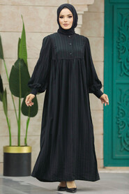  Black Long Sleeve Dress 19091S - 1