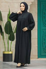  Black Long Sleeve Dress 19091S - 2