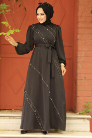  Black Long Sleeve Dress 342600S - 2