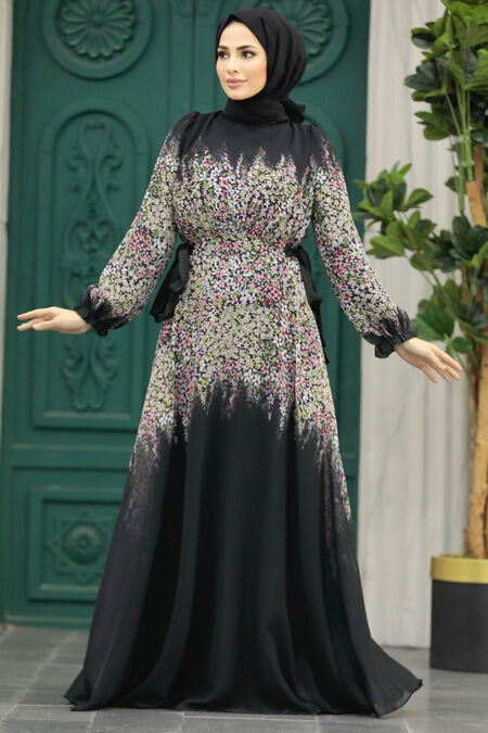  Black Long Sleeve Dress 40422S - NEVA STYLE