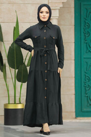  Black Long Sleeve Dress 40971S - 2