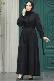  Black Long Sleeve Dress 617S - 2