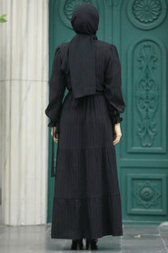  Black Long Sleeve Dress 617S - 3