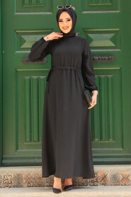  Black Long Sleeve Dress 6314S - 2